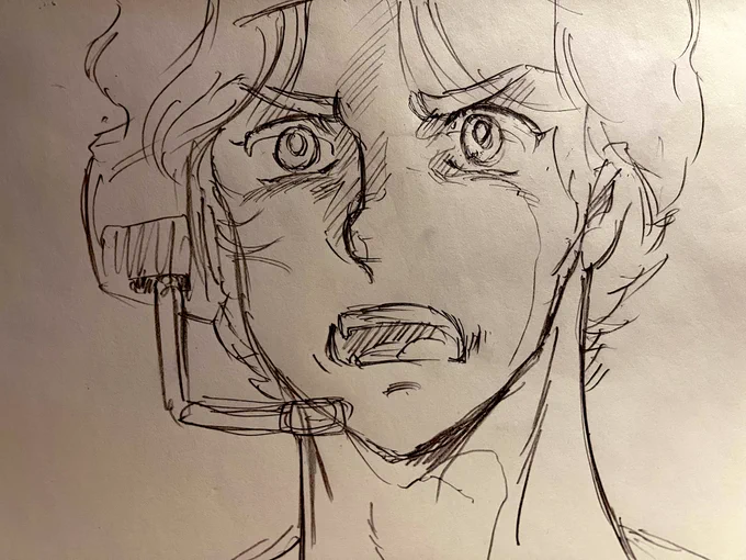 「僕は、いやだ!!」

太陽の牙ダグラム最終回より

久々えんぴつ一発描き
#太陽の牙ダグラム 