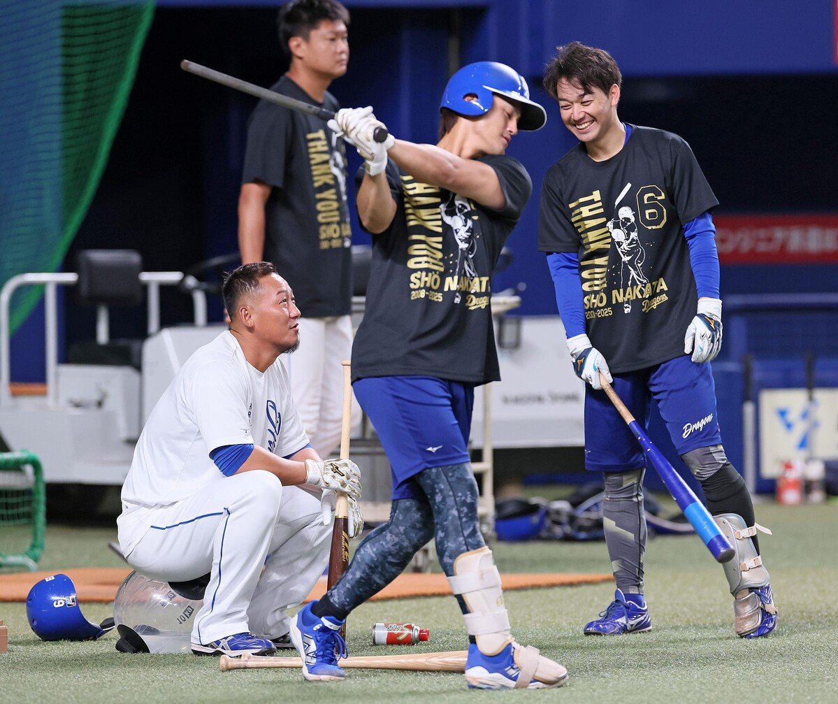 未使用 YOU」「SHO NAKATA」中田翔 「THANK 引退Tシャツ