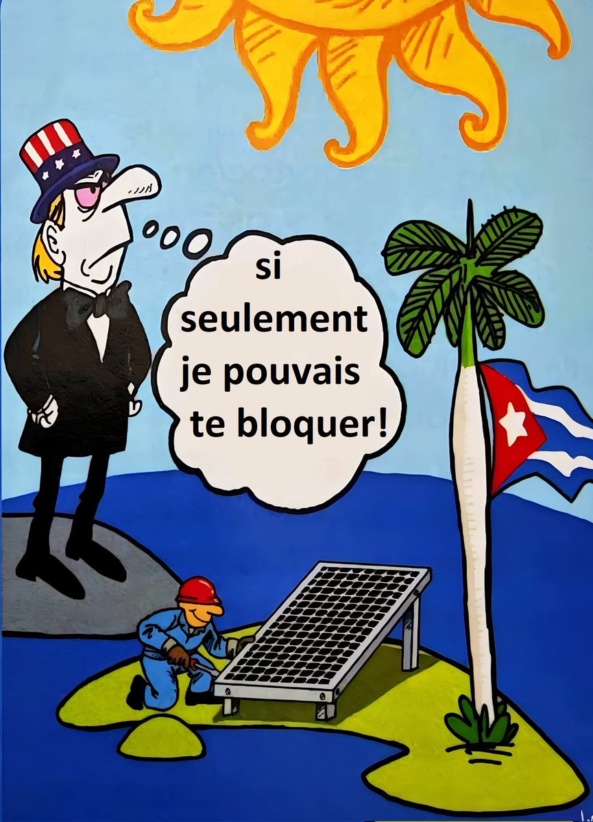 Face à la force d'un peuple qui reste uni et debout, RESPECT !

Ni avec des mensonges, ni avec des machinations perverses, ni avec le #blocus.

#CUBA connaît le prix que l'empire veut nous faire payer pour notre rébellion.

✊« Ici🇨🇺, personne ne se rend ».

#TumbaElBloqueo