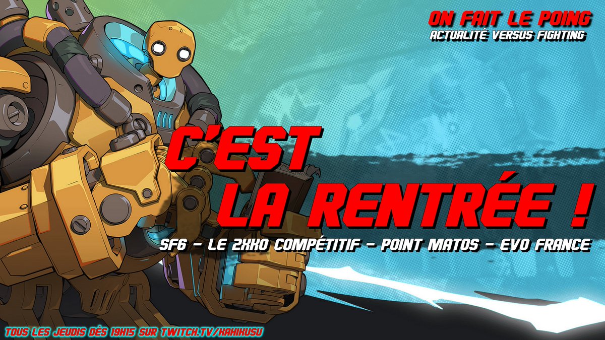 C'était la rentrée de 'On Fait Le Poing', votre émission d'actu Versus Fighting, et c'est déjà dispo sur YouTube ! 

➡️Lien en com 

🏆 Que donne 2XKO après son premier major IRL ?
📊 Les chiffres de l'EVO France
🎮 La SFL Europe s'officialise
🥋 Virtua Fighter 6 annonce sa prog