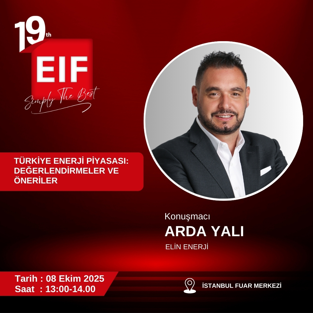Arda Yalı #EIF2025 

Enerji sektörünün geleceğinin konuşulacağı bu önemli zirvede; bilgi paylaşımı, ilham verici oturumlar ve sürdürülebilir çözümler sizleri bekliyor!     

Kongre hakkında bilgi  için: eif2050.com/tr/congress-pr…

#ElinEnerji