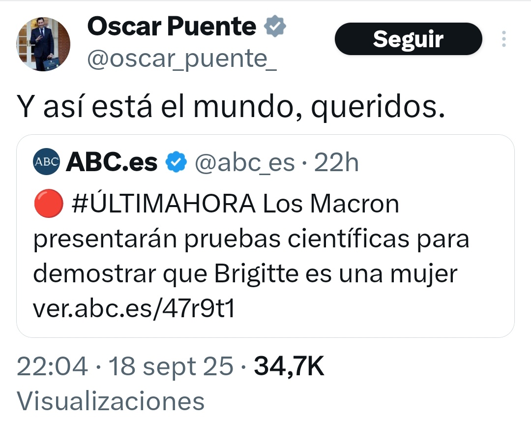 Ahora queda comprobar en España que tú no eres un mono.