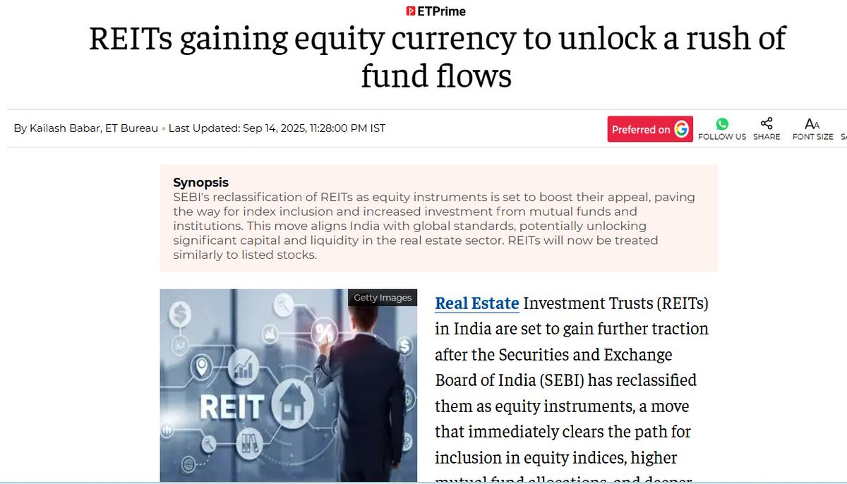 Will continue to hold  REITs invested into. latest is Knowledge Realty Trust allotted a month ago. Upside may be limited but risk minimal. About 6-7% p.a. income , spread out quarterly with chances for small capital appreciation. some portion tax free too. Good move by SEBI.