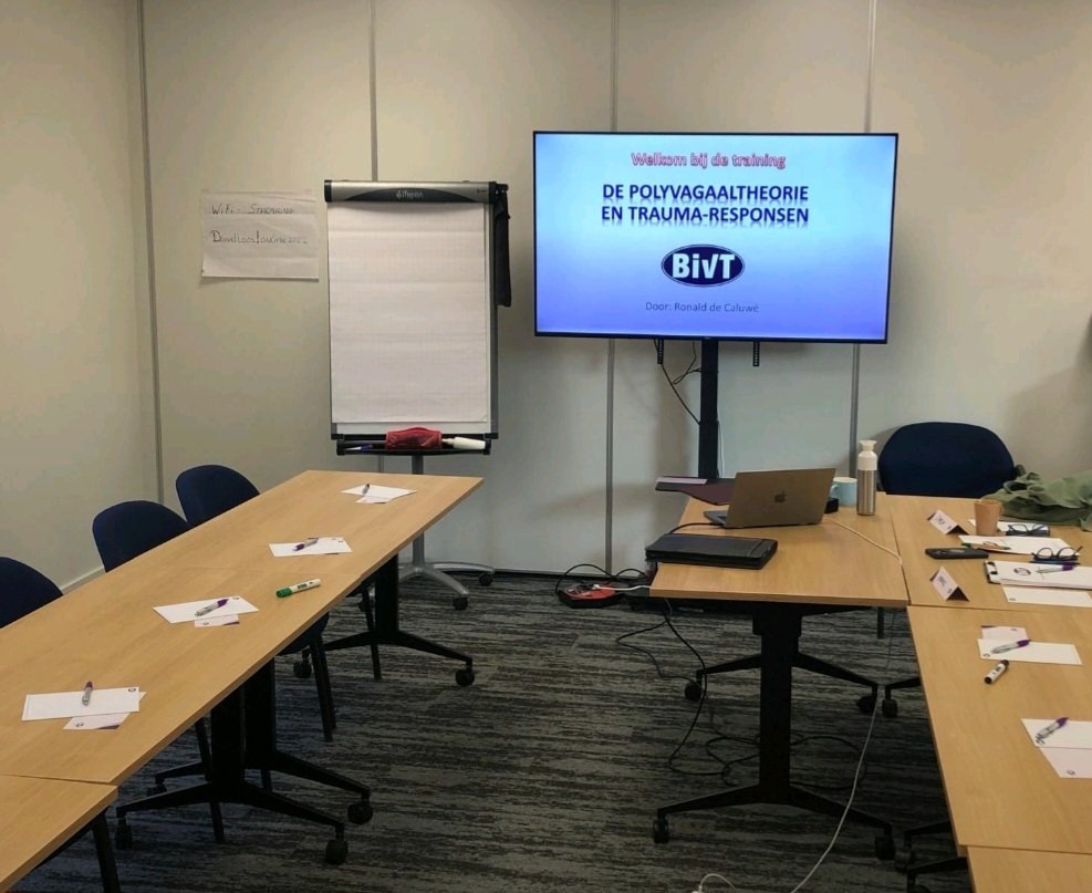 Vandaag staat de training De Polyvagaaltheorie en Trauma-responsen op het programma, gegeven door Ronald de Caluwé. #bivt #Amersfoort