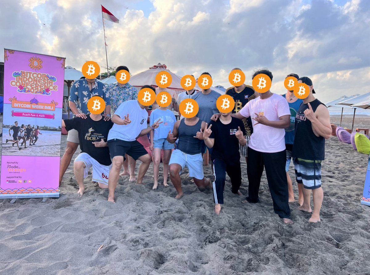 CodeOrangeDevs's tweet image. @bitcoinindo21 conference in Bali was a blast! 🏝️

We also had a Node Runners’ Beach Run as a side event. Beautiful to see bitcoiners touching grass 😁