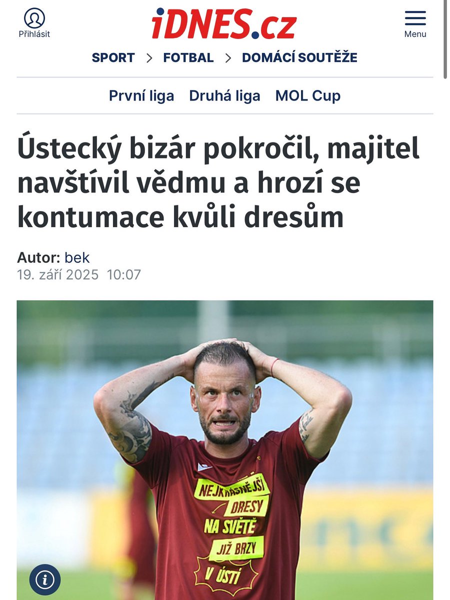 😬😬Tohle nevypadá dobře. Tak jak to tedy dopadne? Bude mít vědma Graciela pravdu?
Dozvíme se v 17:00 na našem stadionu v Ústí…

Článek: idnes.cz/fotbal/domaci-…