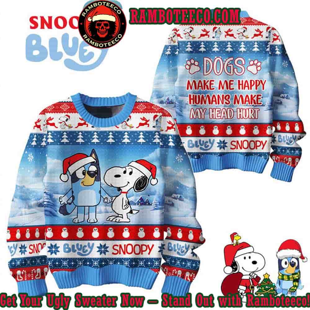 ramboteeco's tweet photo. Get cozy in the Bluey × Snoopy Peanuts Merry Christmas Ugly Sweater when “human makes my head hurt” never looked so festive 🎄🐶👉 https://t.co/VlUYgRScGH
#Snoopy #Peanuts #Bluey https://t.co/8unDDwjKgj