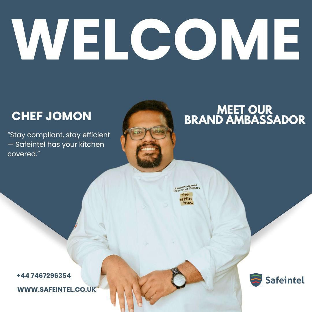 chefjomon's tweet photo. Say hello to the new face of smart food safety!

I’m truly honoured and excited to share that I’ve joined Safeintel, the UK’s trusted digital food safety platform, as their Brand Ambassador.

#SafeintelXChefJomon #chefjomon #FoodSafetyReimagined #DigitalCompliance #SmartKitchen https://t.co/61IPgSbgpP