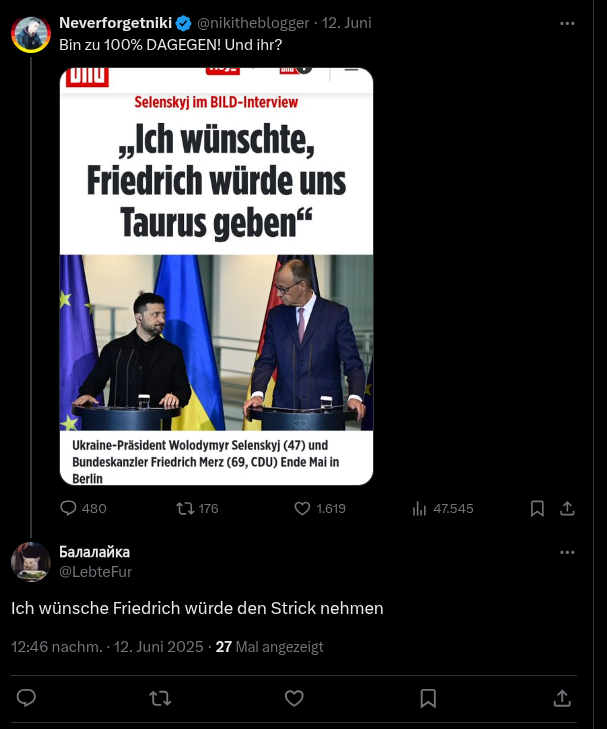 NikithebIocker's tweet photo. Kein Wort zu den Todeswünschen seiner Leser, Unterstützer: „Niklas Lotz (aka #Nikitheblogger) ist natürlich KEIN konservativer Blogger/ "freier Journalist"!“
via @Deu_Kurier
@polizeiberlin https://t.co/imJVBaaLMF