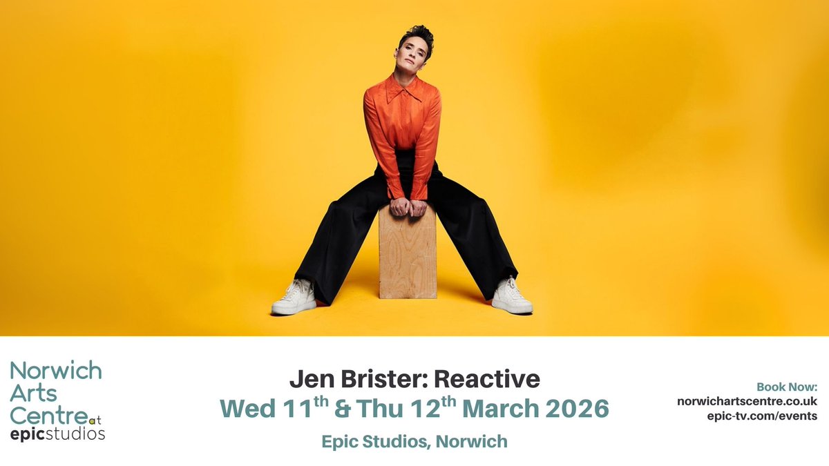📣 JUST ANNOUNCED: Jen Brister adds a second date to Norwich for the 'Reactive' tour, tickets available for both dates now

Book here 🎫 ow.ly/9iVS50WZeIB