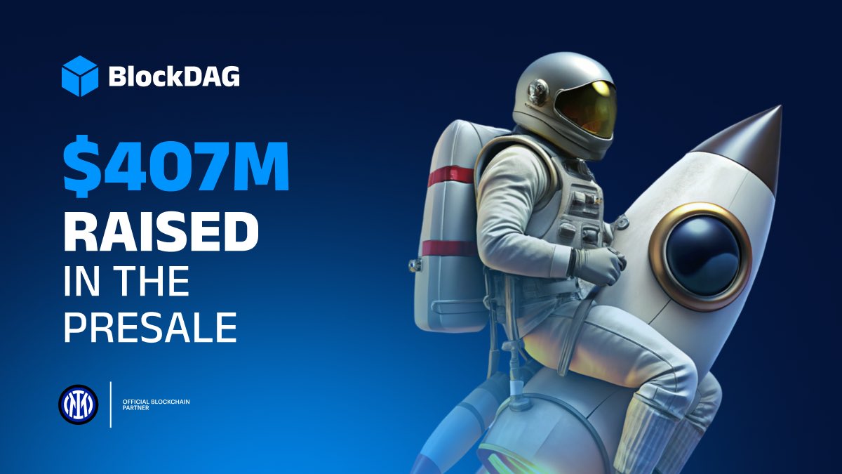 blockdagnetwork's tweet image. $407 MILLION RAISED IN THE PRESALE!

🔥BlockDAG’s rise knows no limits, every step proves the vision is stronger than ever. 💎⚡

🌍Driven by believers and fueled by innovation, we’re building the future of crypto together. 👩‍🚀⭐️

👉Secure your spot before the next surge:…
