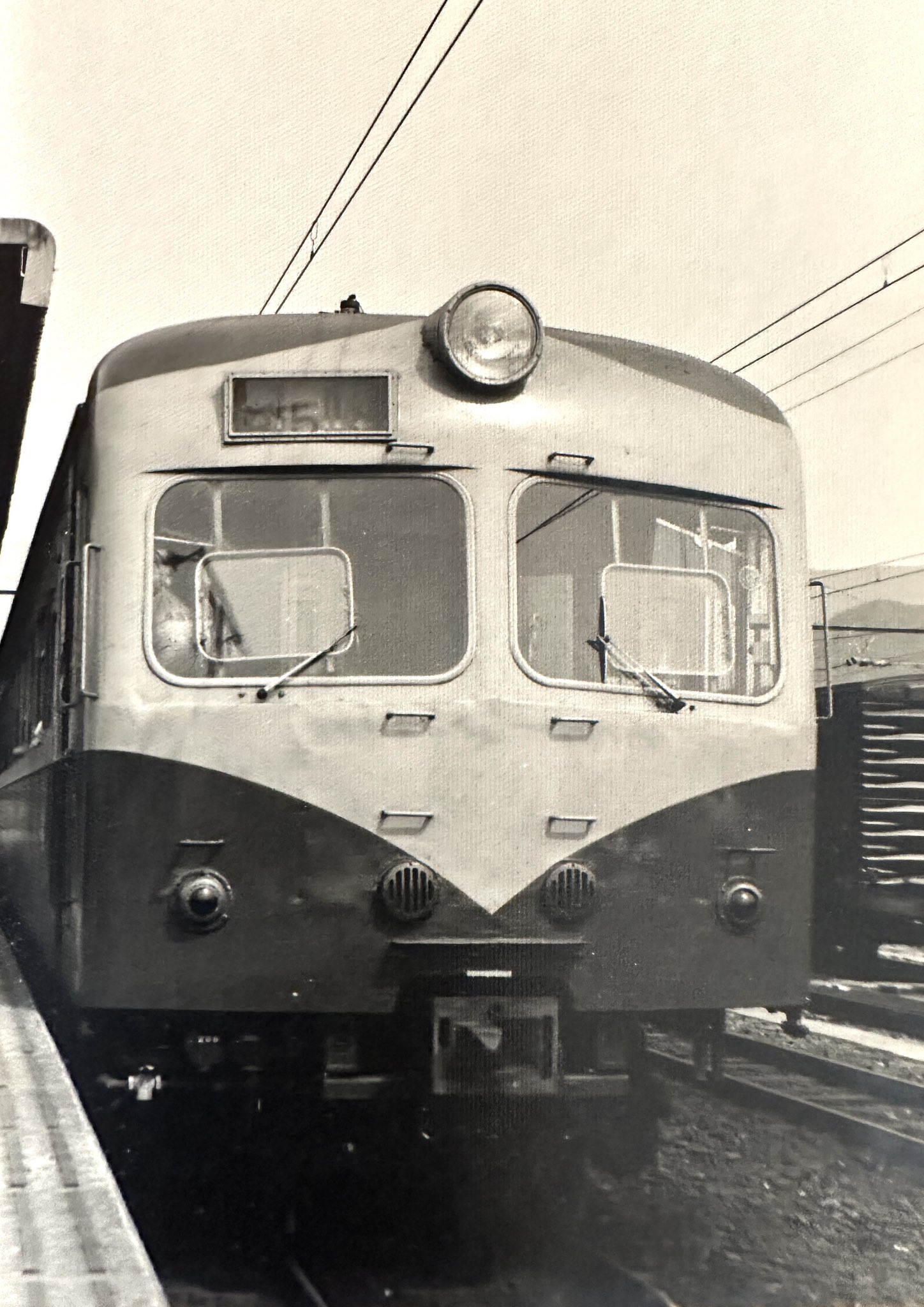 水彩画　ジクレー版画「西鉄電車とコスモス」（久留米市） ☆水彩画☆原画「江ノ電・湘南海岸公園駅」☆（＃299）