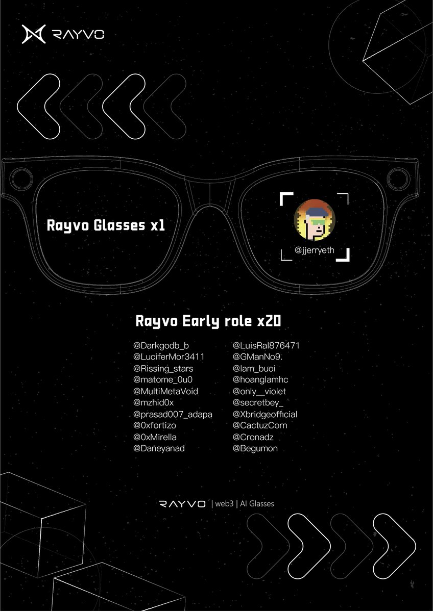 RAYVO (mainnet arc) tweet media