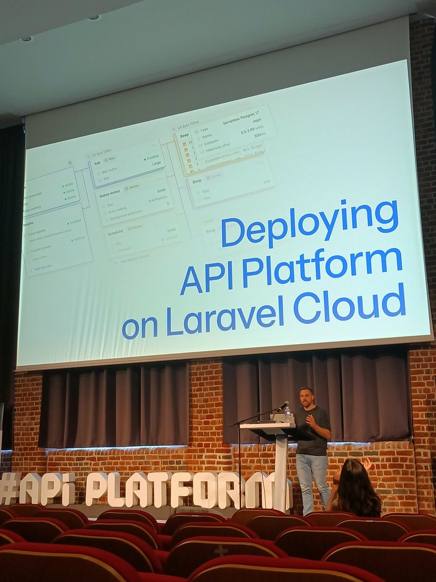 laravel_france's tweet image. Nouvelle démonstration de Laravel Cloud à l&apos;#apiplatformcon par @_joedixon : de l&apos;auto scaling, de la réplication d&apos;environnement, de l&apos;hibernation, des environnements créés automatiquement à la volée ✨
