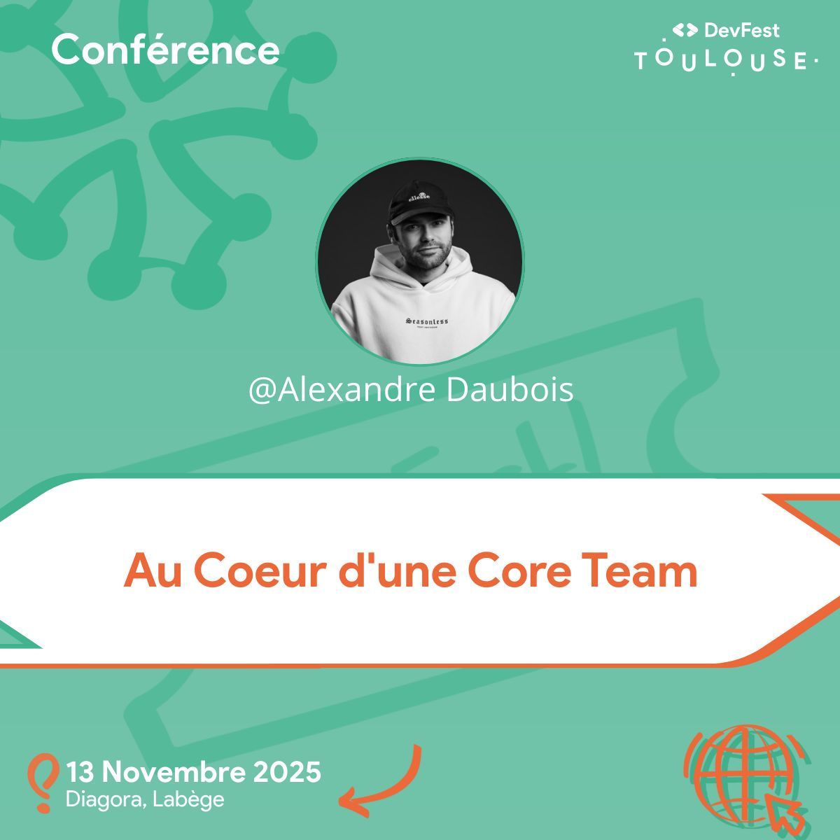 "Au Coeur d'une Core Team" par Alexandre Daubois <a href="/alexdaubois/">Alexandre Daubois</a> au Devfest toulouse 2025 le 13 novembre buff.ly/NVGt7l0