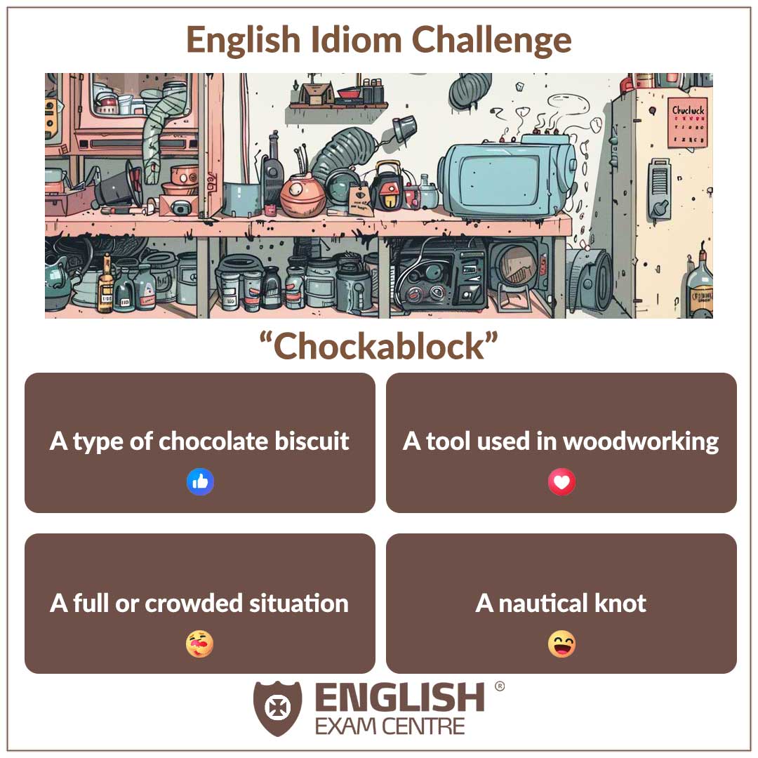 EngExamCentre's tweet image. How well do you know your English idioms? ?? Test your knowledge with our fun language challenge! ???? Use the correct emoji to vote for your answer. ?? #LanguageChallenge #EnglishExpressions #TestYourKnowledge