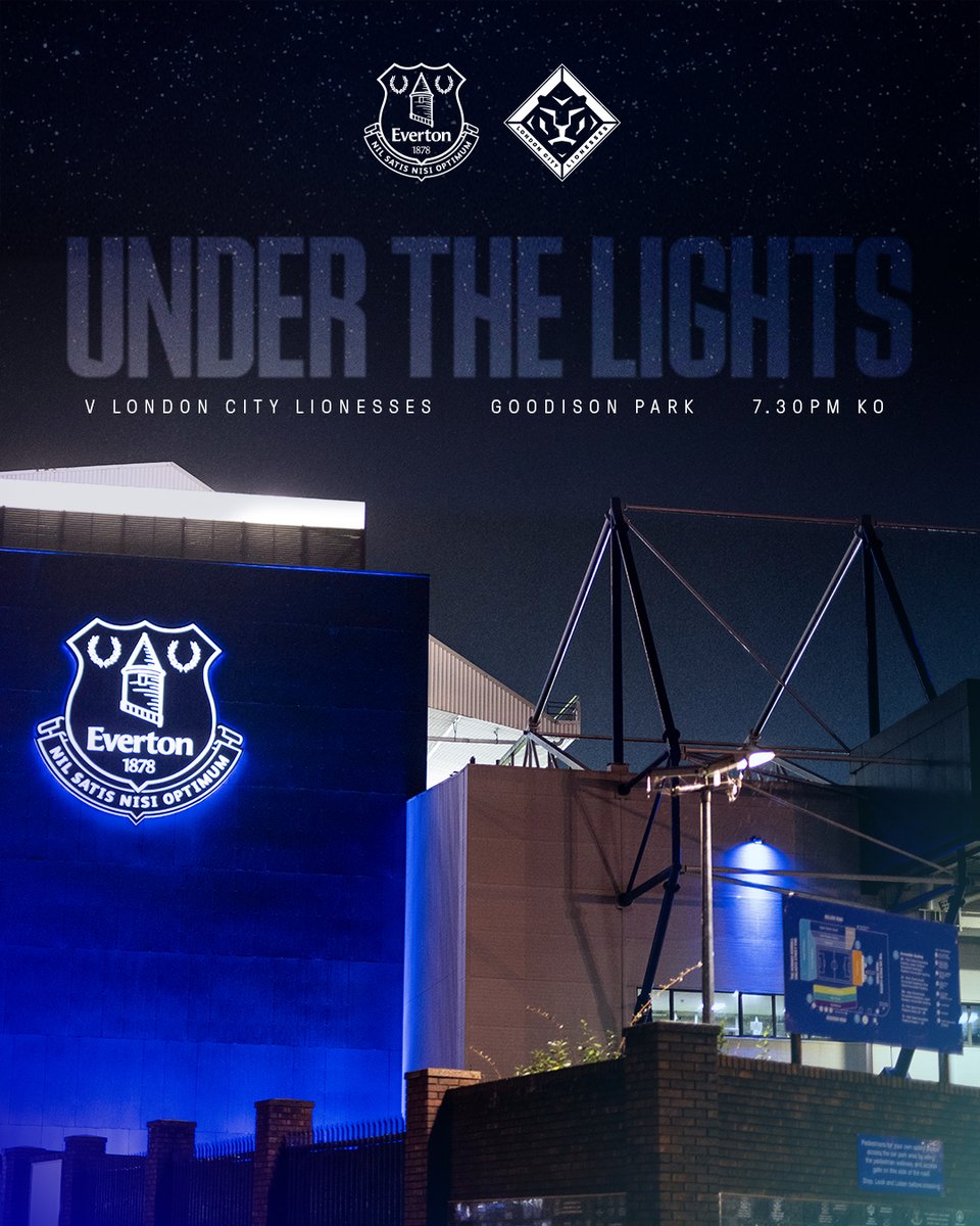 🔵 Our first night under the lights at Goodison Park.

#COYB