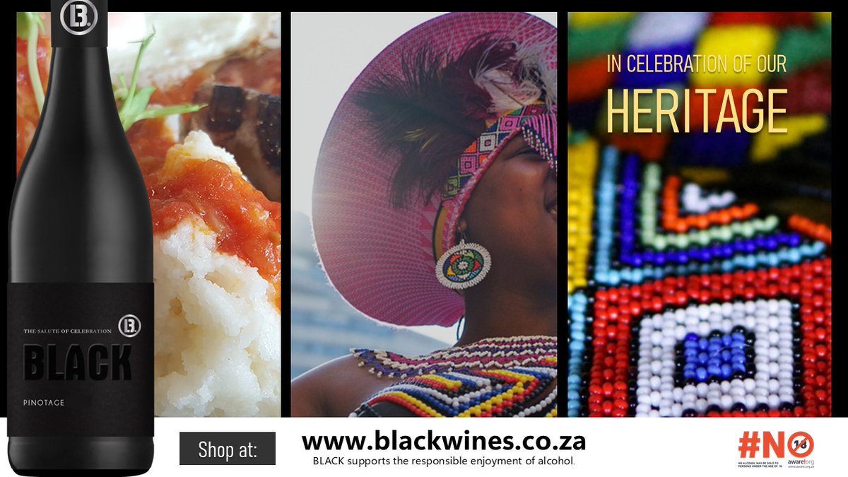 𝗟𝗲𝘁'𝘀 𝗰𝗲𝗹𝗲𝗯𝗿𝗮𝘁𝗲 𝗼𝘂𝗿 𝗦𝗼𝘂𝘁𝗵 𝗔𝗳𝗿𝗶𝗰𝗮𝗻 𝗛𝗲𝗿𝗶𝘁𝗮𝗴𝗲 - 𝘀𝗶𝗻𝗰𝗲 𝘁𝗵𝗲𝗿𝗲'𝘀 𝘀𝗶𝗺𝗽𝗹𝘆 𝘀𝗼 𝗺𝘂𝗰𝗵 𝘁𝗼 𝗲𝗺𝗯𝗿𝗮𝗰𝗲 𝗮𝗻𝗱 𝗯𝗲 𝗽𝗿𝗼𝘂𝗱 𝗼𝗳!
Order any BLACK wines at blackwines.co.za
#BlackWines #Pinotage #HeritageDay #SouthAfrica