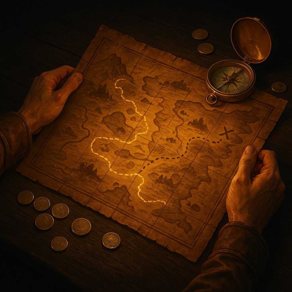 TokenHuntersApp's tweet image. Maps aren’t just paper.

They’re doorways to adventure. 🧭✨

With Treasure Hunters, every step you take
could be the one that leads to loot, glory, and $HUNT!💰🔥

The world is waiting,
are you ready to claim it? 🌍⚔️

#TreasureHunters #TokenHunters #PlayToEarn #GameFi…