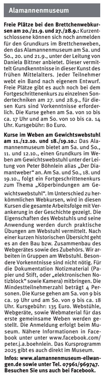 Ellwanger Stadtinfo Nr. 38, Freitag, 19. September 2025, S. 3/4:
ellwangen.de/buerger/rathau…