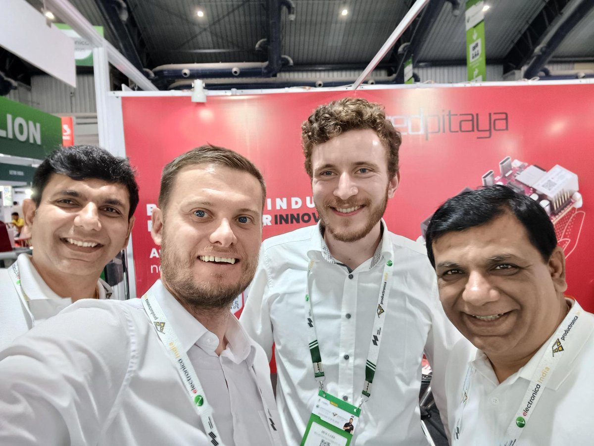 RedPitayaCom's tweet image. Wrapping up #electronicaIndia2025 🇮🇳

A big thank you to our distributor Brilliant Electro-Systems Pvt. Ltd. and everyone who joined us!

India is showing huge potential for test &amp;amp; measurement with compact, open-source solutions — we’re excited for what’s ahead!