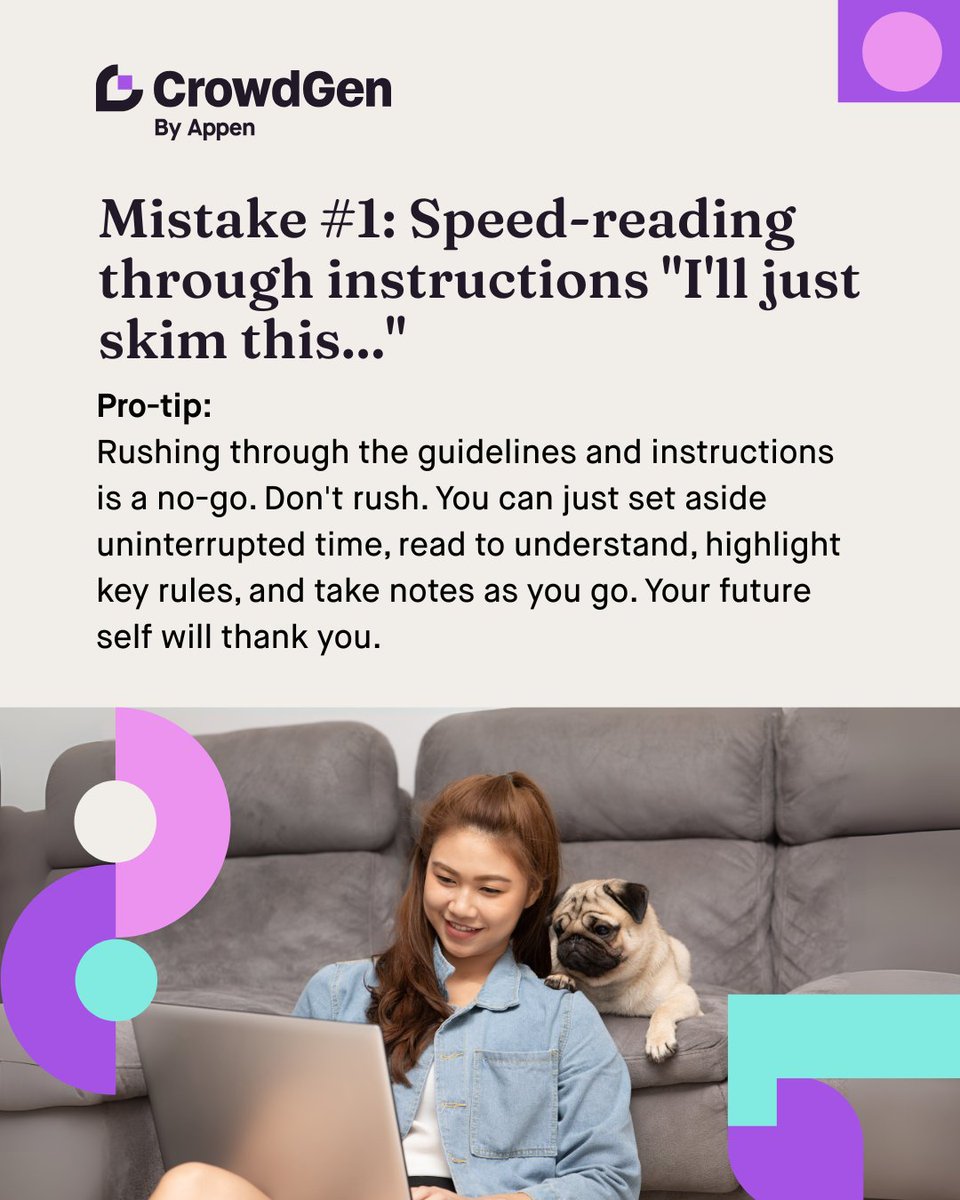 crowdgenbyappen's tweet image. Onboarding can feel long — but the payoff is worth it. It sets you up to succeed. ✨
Follow these three simple habits and you’ll be better prepared for projects. You’ve got this. 🙌

#AITraining #LLMTrainers #OnboardingTips #CrowdGen