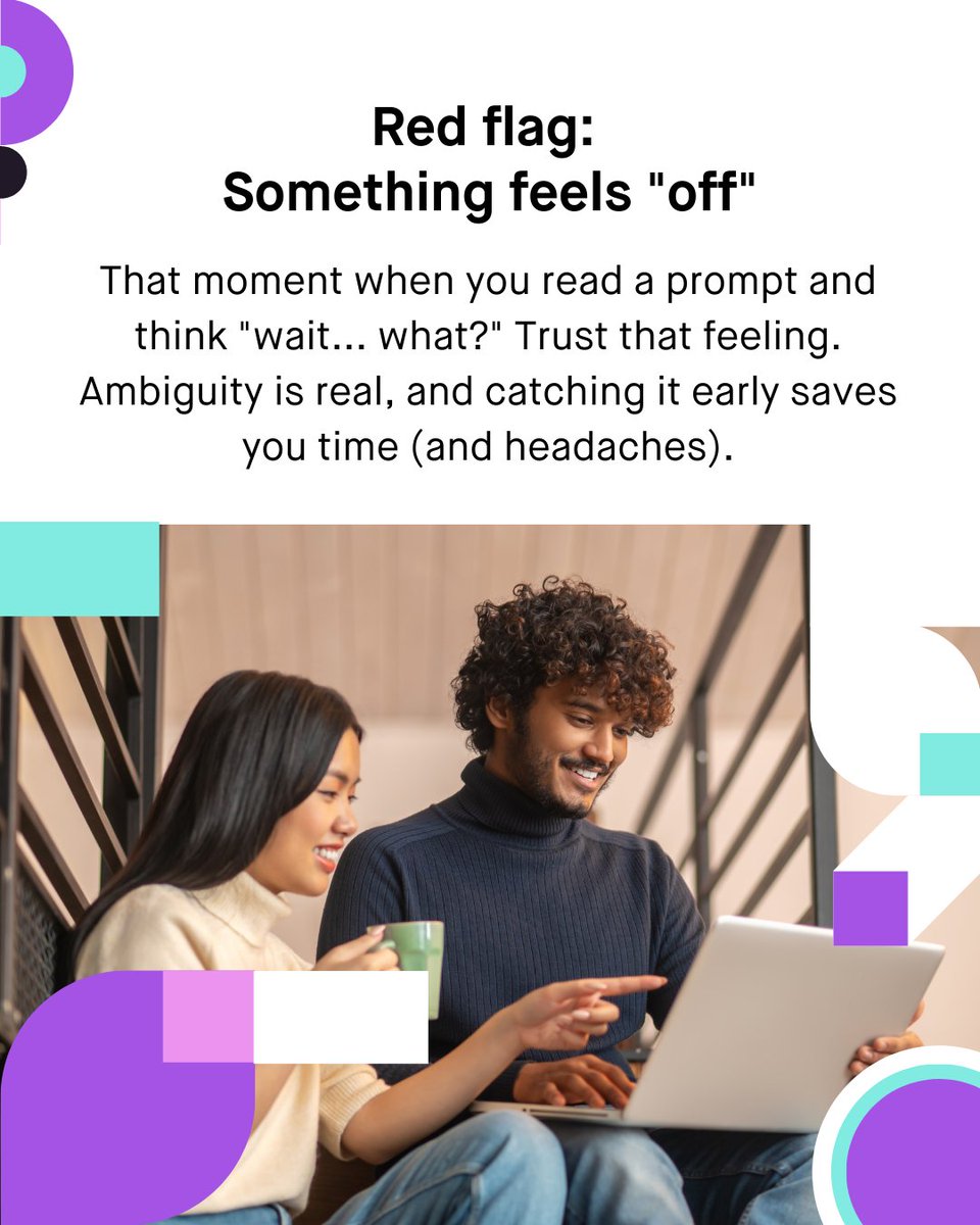 crowdgenbyappen's tweet photo. We’ve all been there: staring at a prompt that just… doesn’t feel right. 🤔
Here’s your 3-step guide to navigating ambiguity in AI training: spot it, ask why, and stay prepared.
The best AI comes from thoughtful choices ✨

#AITraining #LLMTrainers #OnboardingTips #CrowdGen https://t.co/JUHDClxRRm