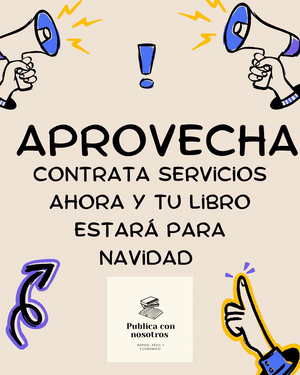 ¿Quieres publicar un libro pero no sabes cómo? 📖 ✍️ 
Te ayudamos a hacerlo de manera fácil, rápida y económica.
¡Coméntanos tus proyectos!
Toda la información en:
publicaconnosotroscom.wordpress.com
#autopublicación
#publicarenamazon
#amazonkdp
#libros
#escritores
#escribir
#publicarunlibro