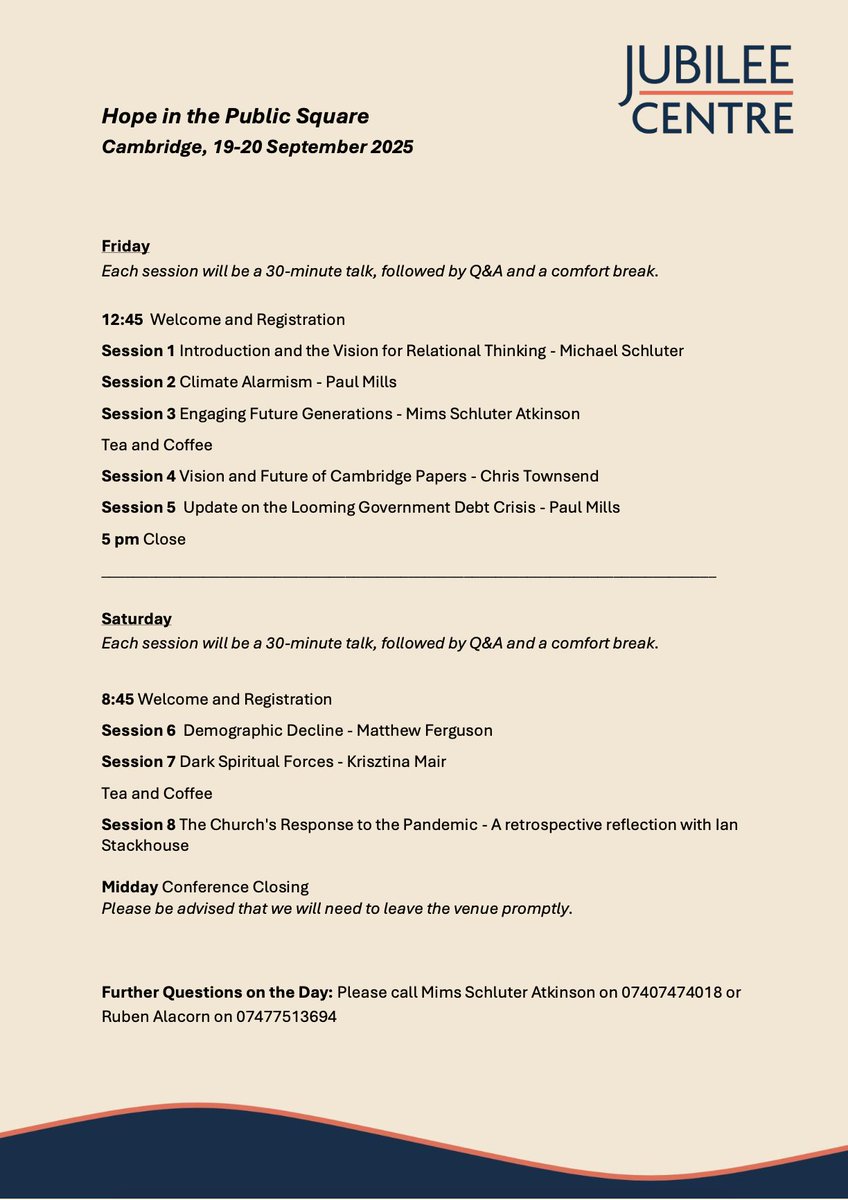 CambridgePapers's tweet photo. Today and tomorrow  @JubileeCentre are  hosting a conference on 'Hope in the Public Square' in collaboration with @CambridgePapers 👇 https://t.co/R1crX9mKhc