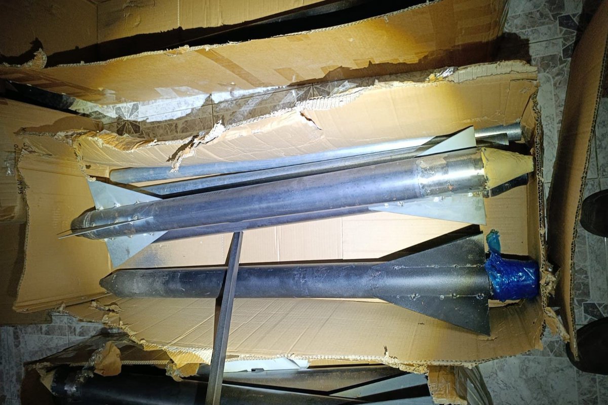 IDFsoldiergirl's tweet image. #IDF &amp;amp; #security forces Fri night in #Ramallah arrested #terrorists who launched a rocket from Kfar Naama last week. Dozens of rockets + 2 rockets ready for launch, + dozens of IEDs &amp;amp; explosives, a lathe &amp;amp; other means for making rockets discovered. #Israel #IDFHeroes #Terrorism