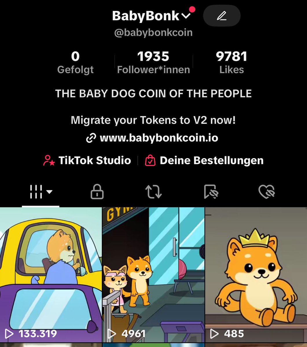Babybonk Army! 🚀

Our TikTok marketing hit us with a surprise! While we’re starting with small numbers to build more engagement on our TikTok account, we already have a big win:

Our latest TikTok video went viral with 130K+ impressions — and the numbers are still climbing! 📈🔥