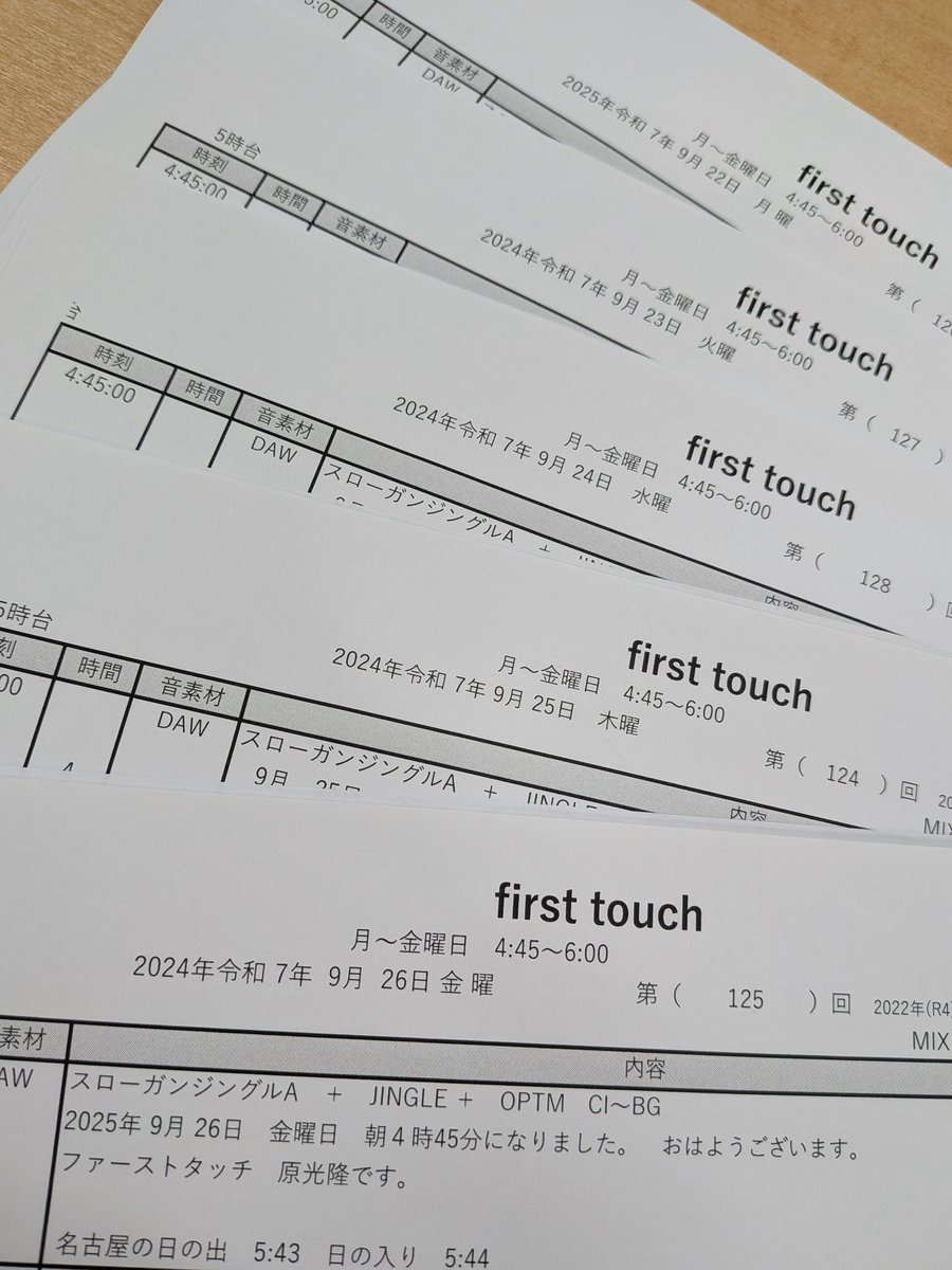 firsttouch929's tweet photo. 今週もお聴きいただきありがとうございました。週末の雨の後、週明けの天気は、だいぶ変わっていることでしょう。26日、月曜日からの1週間も宜しくお願いします。今日は夜更かしして10時に寝る予定。明日は5時半頃、目が覚めるはずなので、ネトフリで「阿修羅のごとく」の続きを見ます。よい週末を。 https://t.co/TgBxTvV6Ur