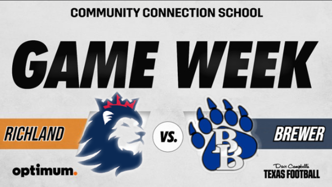 Texas UIL Sports (@texasuilsportss) on Twitter photo π¨ Game of the Week π¨
Richland vs Brewer
πΊ bit.ly/4mnlu7c
π
 Friday, September 19
β°  @ 7p.
<a href="/BrewerHSFB/">Brewer Football</a> <a href="/BrewerAthletics/">Official Brewer Bears Athletics</a> <a href="/Royals_FB/">Richland Royals Football</a> <a href="/ClubBrewer/">Brewer Football Booster Club</a> <a href="/MidlerBrady/">Brady Midler</a> π¨ Game of the Week π¨
Richland vs Brewer
πΊ bit.ly/4mnlu7c
π
 Friday, September 19
β°  @ 7p.
<a href="/BrewerHSFB/">Brewer Football</a> <a href="/BrewerAthletics/">Official Brewer Bears Athletics</a> <a href="/Royals_FB/">Richland Royals Football</a> <a href="/ClubBrewer/">Brewer Football Booster Club</a> <a href="/MidlerBrady/">Brady Midler</a>