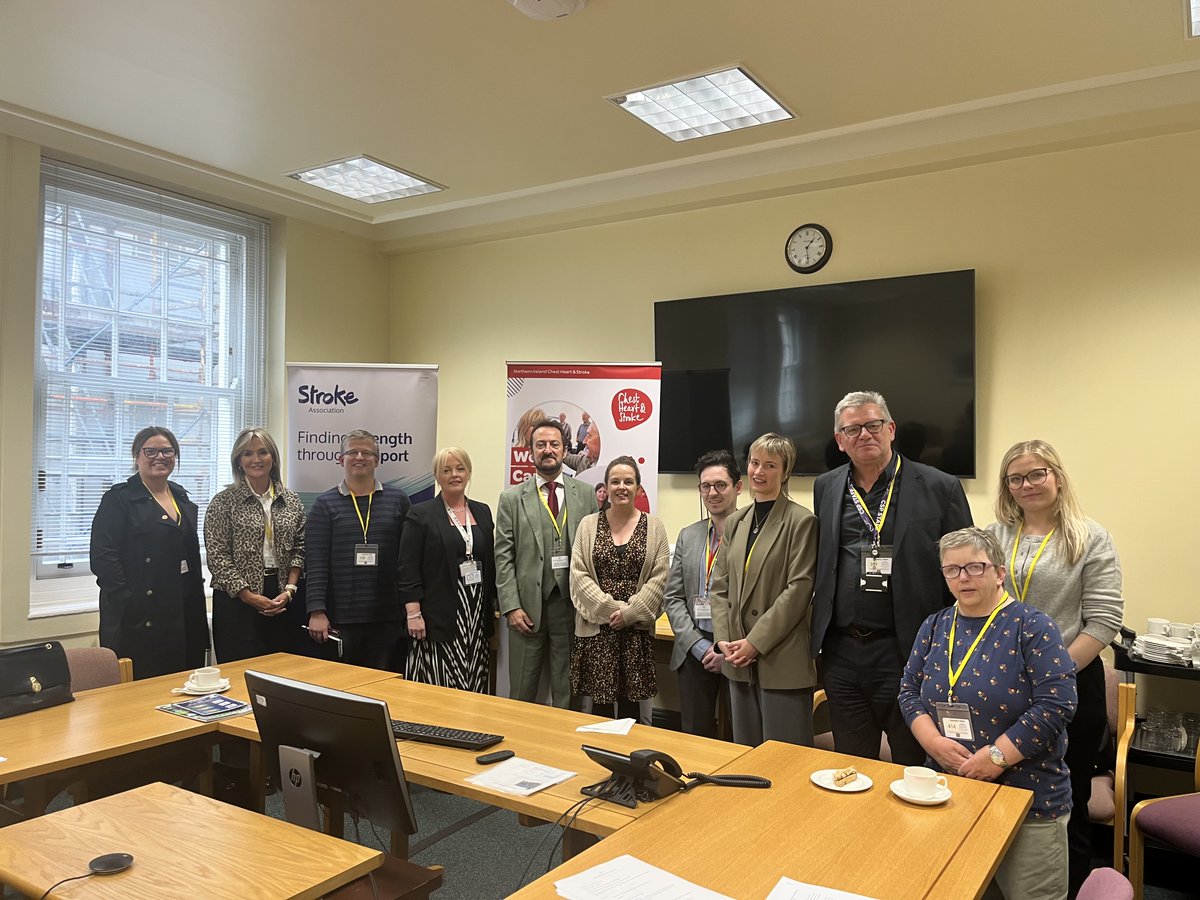Very informative meeting of the NI Assembly All Party Group on Stroke.  Thanks to <a href="/strokeassocni/">StrokeAssociation NI</a> <a href="/nichstweet/">Northern Ireland Chest Heart & Stroke</a> <a href="/NualaMcAllister/">Nuala McAllister MLA</a> Great to see physio staff there. <a href="/thecsp/">Chartered Society of Physiotherapy (CSP)</a> <a href="/CSPNI1/">NI Board Chartered Society of Physiotherapy</a>