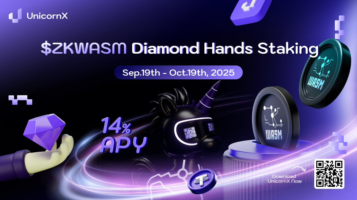 $ZKWASM Diamond Hands Staking Campaign 📢

Event Period: Sep 19 - Oct 19
Rewards Pool: $ZKWASM + X Points + Exclusive Holder Perks

Our favorite Diamond Hands (soft) staking campaign is back! 💎🙌

Hold, pass the snapshots, and earn a solid 14% APY for holding strong. 

The first