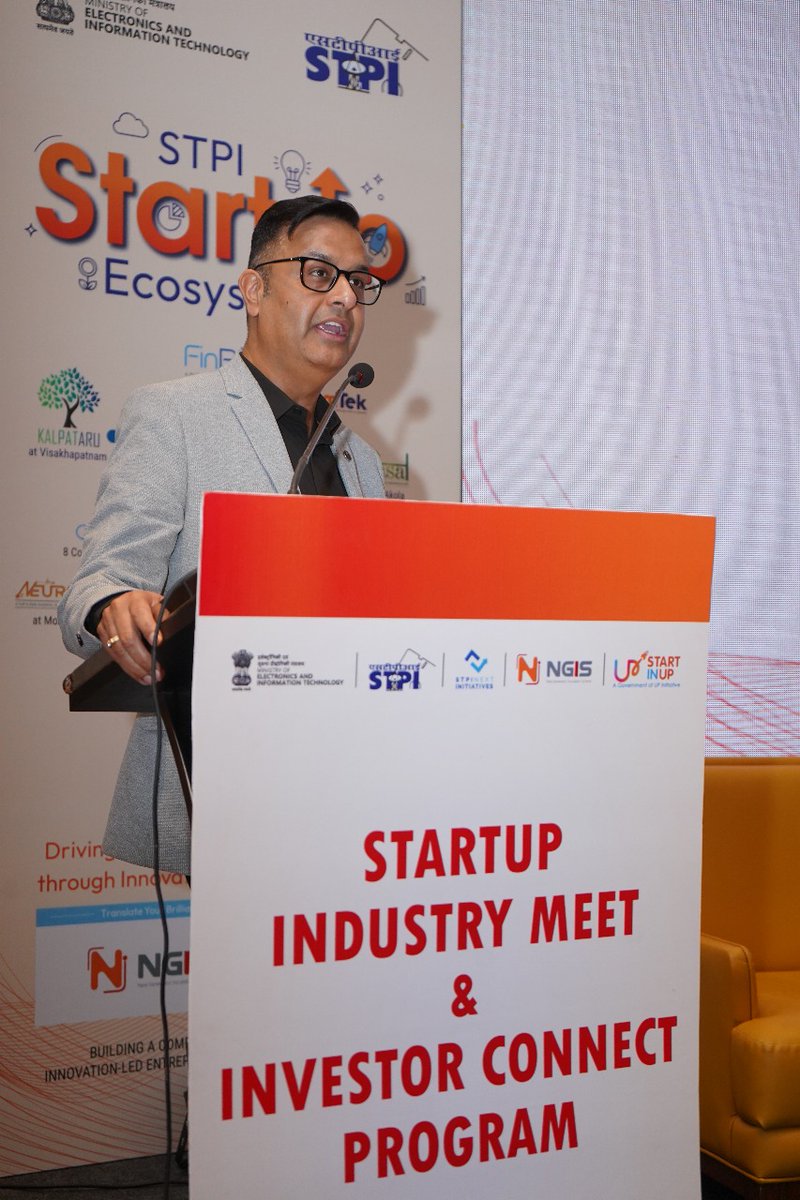 STPILucknow's tweet photo. @GoI_MeitY @stpiindia @arvindtw @guptaa_sanjay @prvdwivedi @STPINoida @MedTechCoE @uplclko Dr. Vishal Gandhi,Founder, BIORx Venture Advisors Pvt. Ltd. emphasizes :“Empowering Indian #MedTechStartups — together we can transform India into a global medical device hub. Innovation, collaboration &amp; support are the keys to world-class healthcare solutions.” 🇮🇳🏥
@stpiindia https://t.co/fz7Ox95SOf