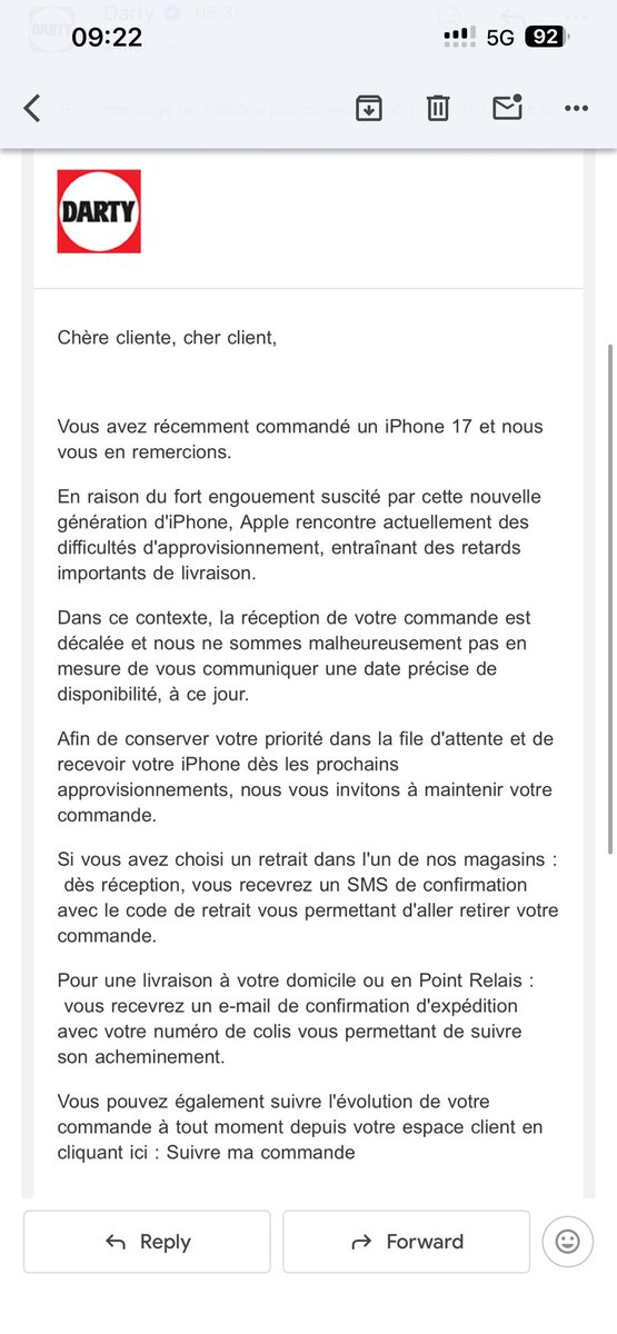 HugRnd's tweet photo. @Darty_Officiel Ne parlez pas d’autre chose s’il vous plaît, parlez nous de votre tromperie commerciale plutôt https://t.co/p0LjUdIdGB