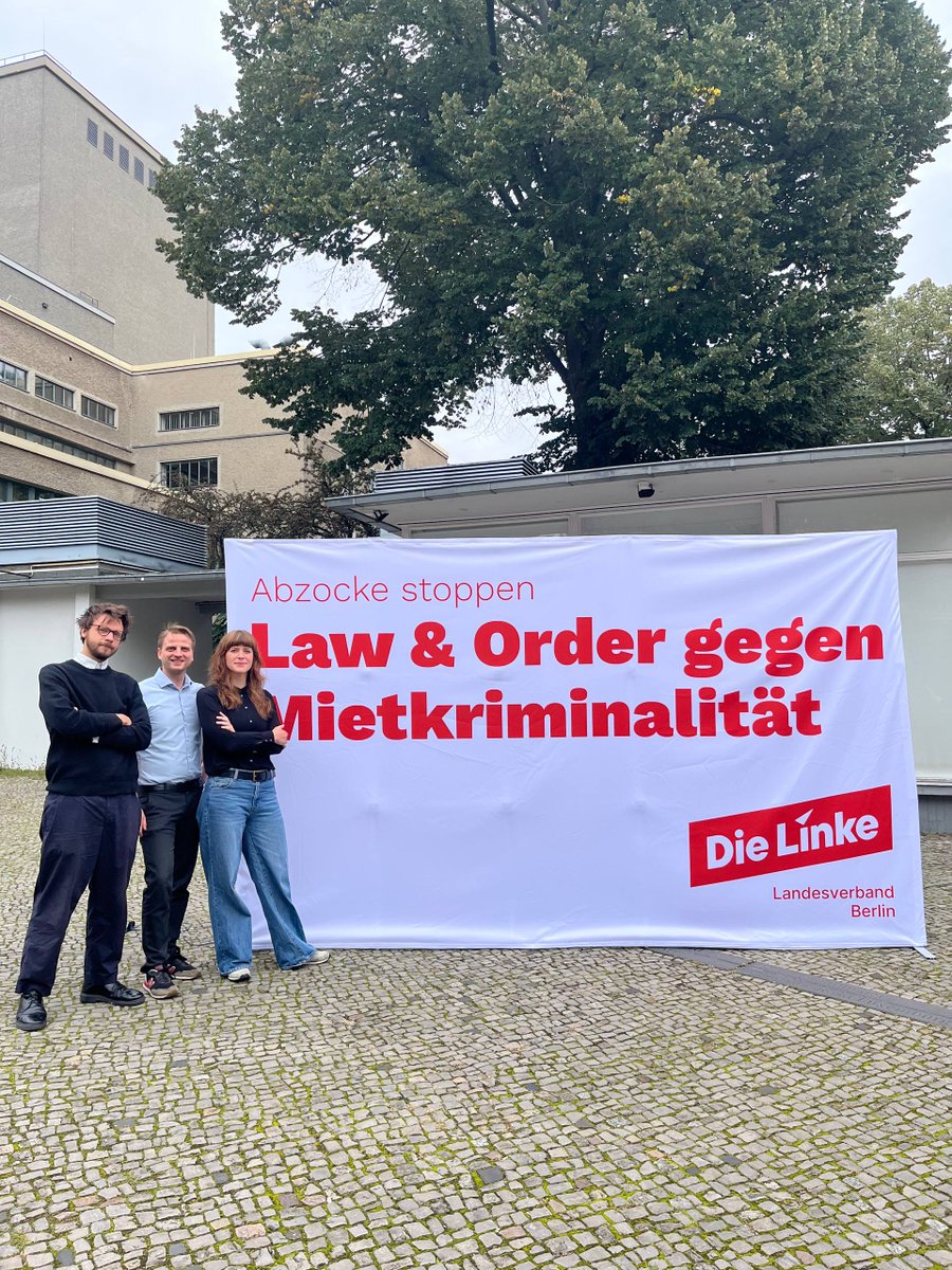 Berlin hat ein Problem mit dreisten Vermietern, doch der Senat schaut nur tatenlos zu. Wir fordern das absolute Minimum: dass sich auch Vermieter an Recht &amp; Gesetz halten und der Senat es auch kontrolliert. Unser 5-Punkte-Plan gegen Mietkriminalität: dielinke.berlin/dreistevermiet…