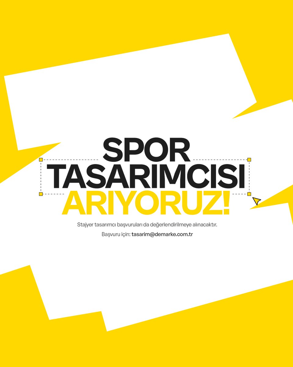 Spor tasarımcısı arıyoruz! 

📩 tasarim@demarke.com.tr