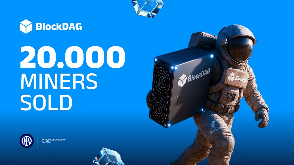 blockdagnetwork's tweet image. 20.000 MINERS SOLD!

🩵20.000 miners secured and counting, the network keeps getting stronger every day.

🌍Backed by believers worldwide, BlockDAG is shaping the future of crypto together. 👩‍🚀⭐️

👉Don’t wait, secure your miner today: purchase3.blockdag.network

#BlockDAG #Miners…