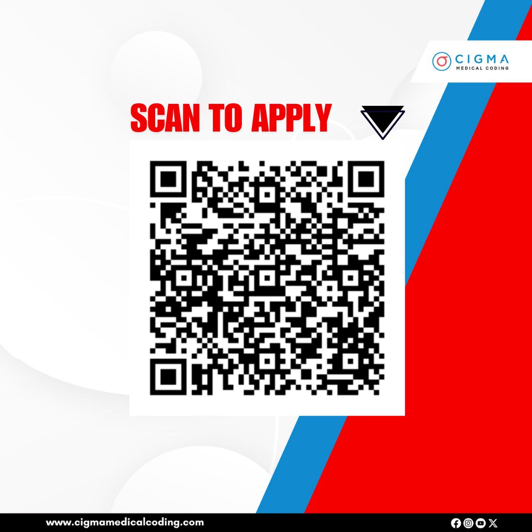 cigmahealthcare's tweet image. We’re Hiring – Medical Coding Fresher (IPDRG/Surgery)
Apply Now: cigmamedicalcoding.com/job-vacancies/…
Don’t miss this opportunity to build a successful future in medical coding!
#MedicalCodingJobs #MedicalCodingFresher #IPDRGCoding #SurgeryCoding #CPC #CCA