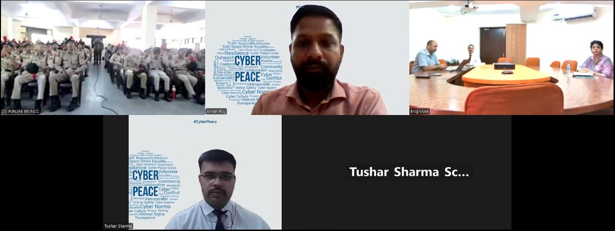 🔐 Cyber First Responder Program | 15 Sept 2025
USI of India (CETANB) &amp; @cyberpeace_org conducted a Cybersecurity Awareness Workshop in hybrid mode at NCC Academy, Malot &amp; USI Delhi.

👥 500+ Officers, Staff &amp; Cadets from 25 Pb Bn NCC, Abohar participated.
 #CyberAwareness