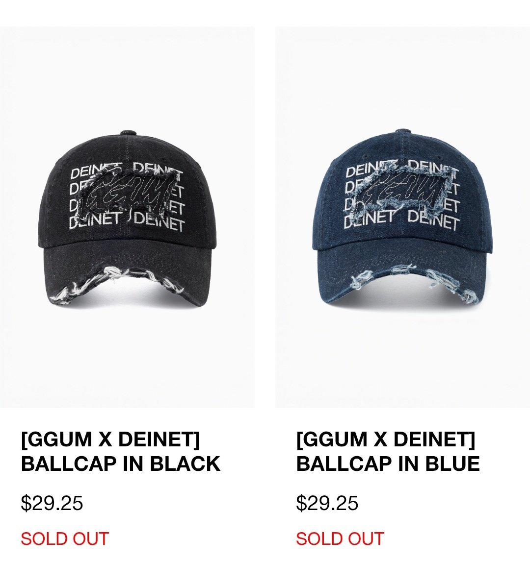 ggum deinet 帽子 黒 ブラック ヨンジュン txt GGUM X DEINET Ballcap