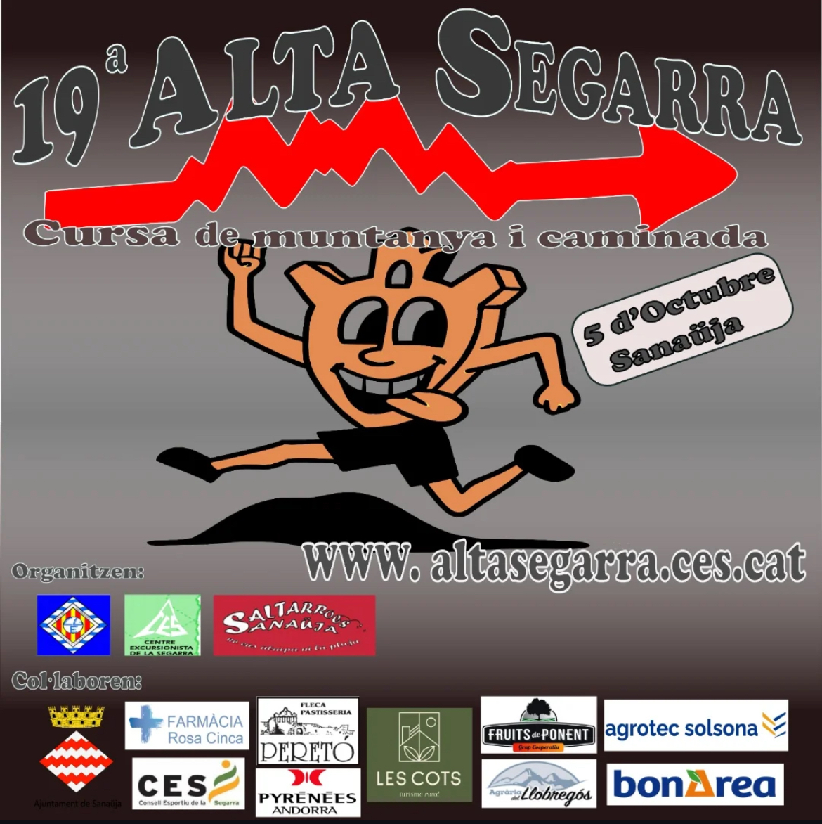 Diumenge 5/Octubre: XIX Cursa de Muntanya Alta Segarra (Sanaüja).

instagram.com/p/DOx05hfCO6j/