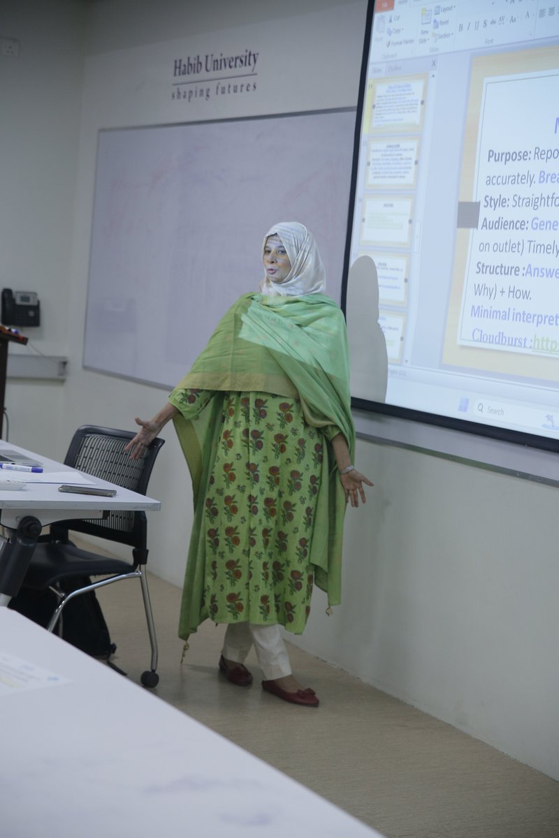 sheeema's tweet image. Two days at Habib University’s Science Writing Workshop reminded me why journalism matters: turning research into stories people can feel. Thankful to @zofeen28, @suhailyusuf, @saadeqakhan,@MagScientia team & all the passionate participants.
#ScienceWriting #Journalism