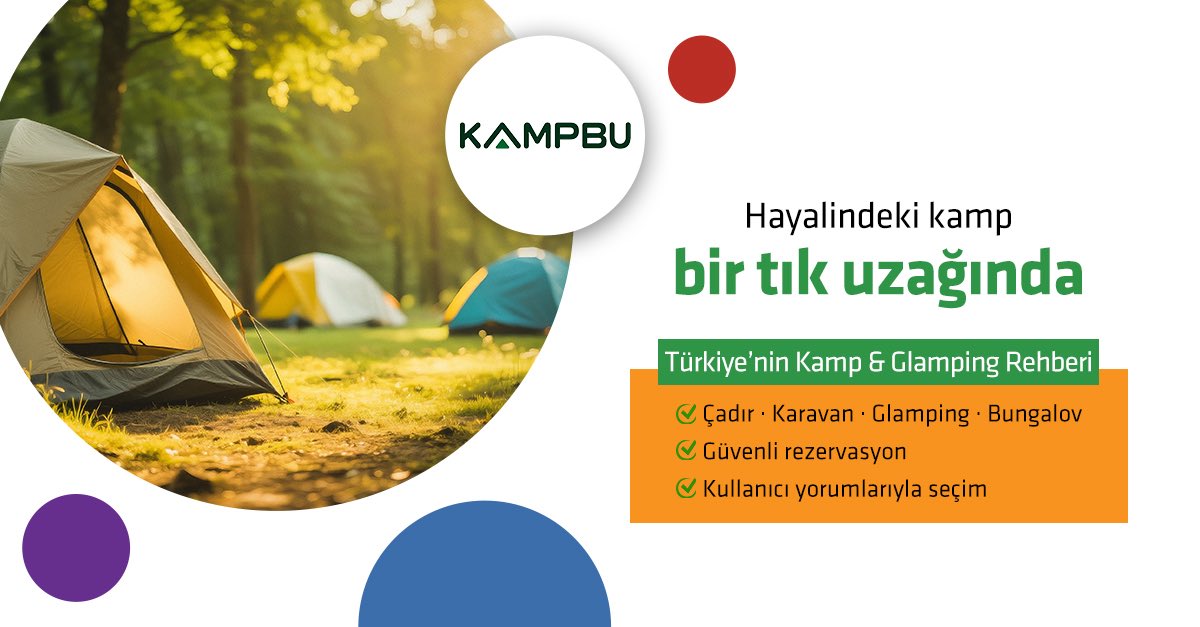 LoncaGirisim's tweet photo. Doğayla buluşmanın en kolay yolu 🌿
Kampbu ile Türkiye’nin dört bir yanındaki çadır, karavan, bungalov ve glamping alanlarını tek platformdan keşfet, hemen rezervasyon yap.

👉 Doğada konaklamanı kolayca planla.

#Lonca #Kampbu https://t.co/YGGoeFoYiw
