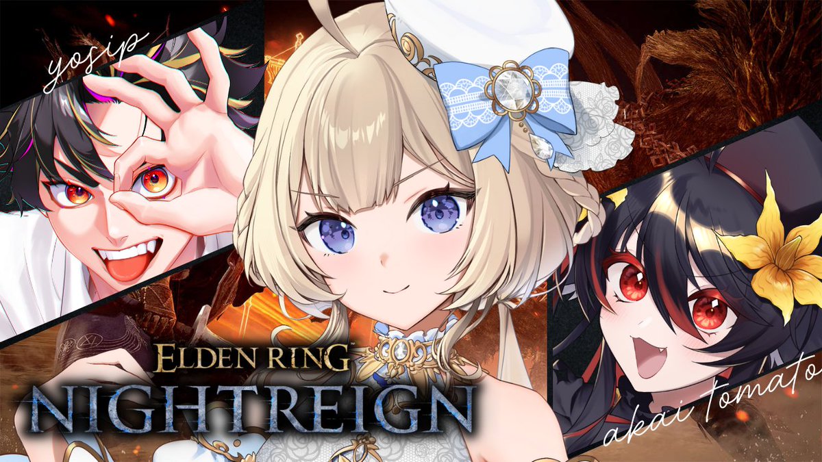 ˗ˋˏ  配信告知  ˎˊ˗

🎮『#エルデンリングナイトレイン 』
w/あかいとまとさん　よしぴさん
🕑19時~

夜渡り仲間が増えて嬉しい😭😭😭

▼配信場所▼
youtube.com/live/kMAWn-8N1…