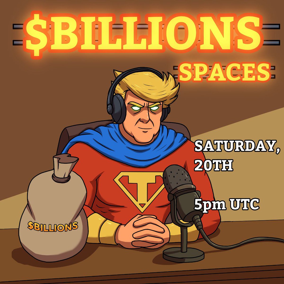 Tariffmanmeme_'s tweet image. This Saturday, Sept 20 at 5pm UTC we’re going live with our first $BILLIONS Community Space.

We’ll talk about the project, the Tariff Reserve, and the vision ahead. 

This is the start of building one of the biggest narratives in crypto.