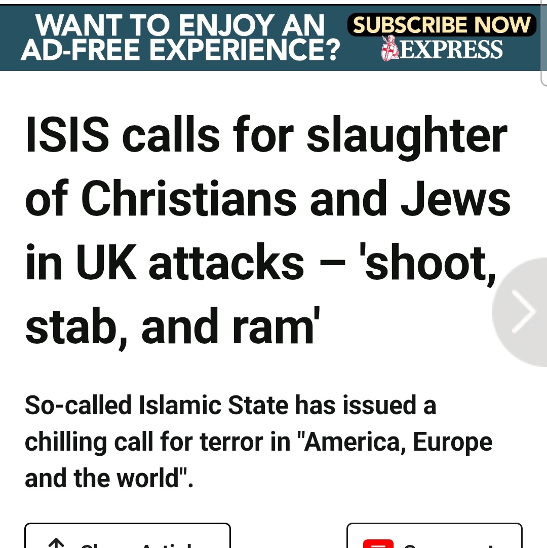 🚨  The religion of peace has called for muslim youth in the UK to rise up.