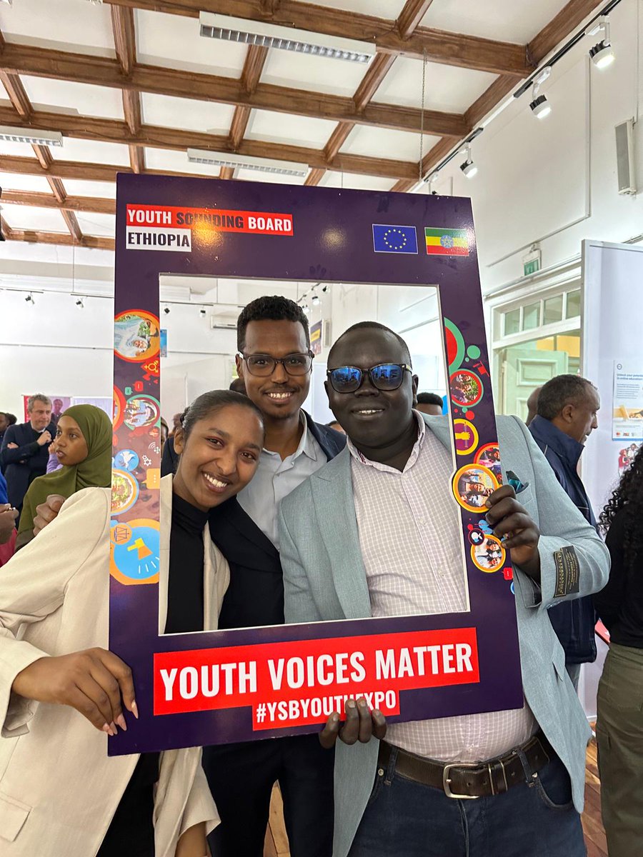 IT’S OFFICIALLY OPEN! 🎉 
The #YSBYouthExpo is live at the Goethe Institute! 
15 youth orgs are showcasing their work + an Opportunity Corner to connect &amp; grow. Join us today &amp; tomorrow to see how young leaders are shaping Ethiopia’s future. 🌍 #TeamEurope #EUinEthiopia
